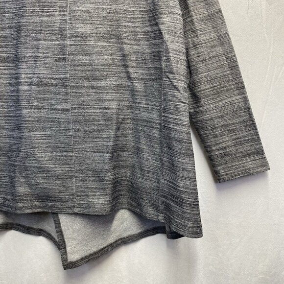 S.WEAR Open Front Long Sleeve Cardigan Sweater Women Sz 3 Gray Side Pockets Used - Picture 15 of 15